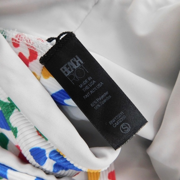 BEACH RIOT Sport Leah Top Primary Color Leopard Print Tank Animal Print Small - Picture 14 of 16